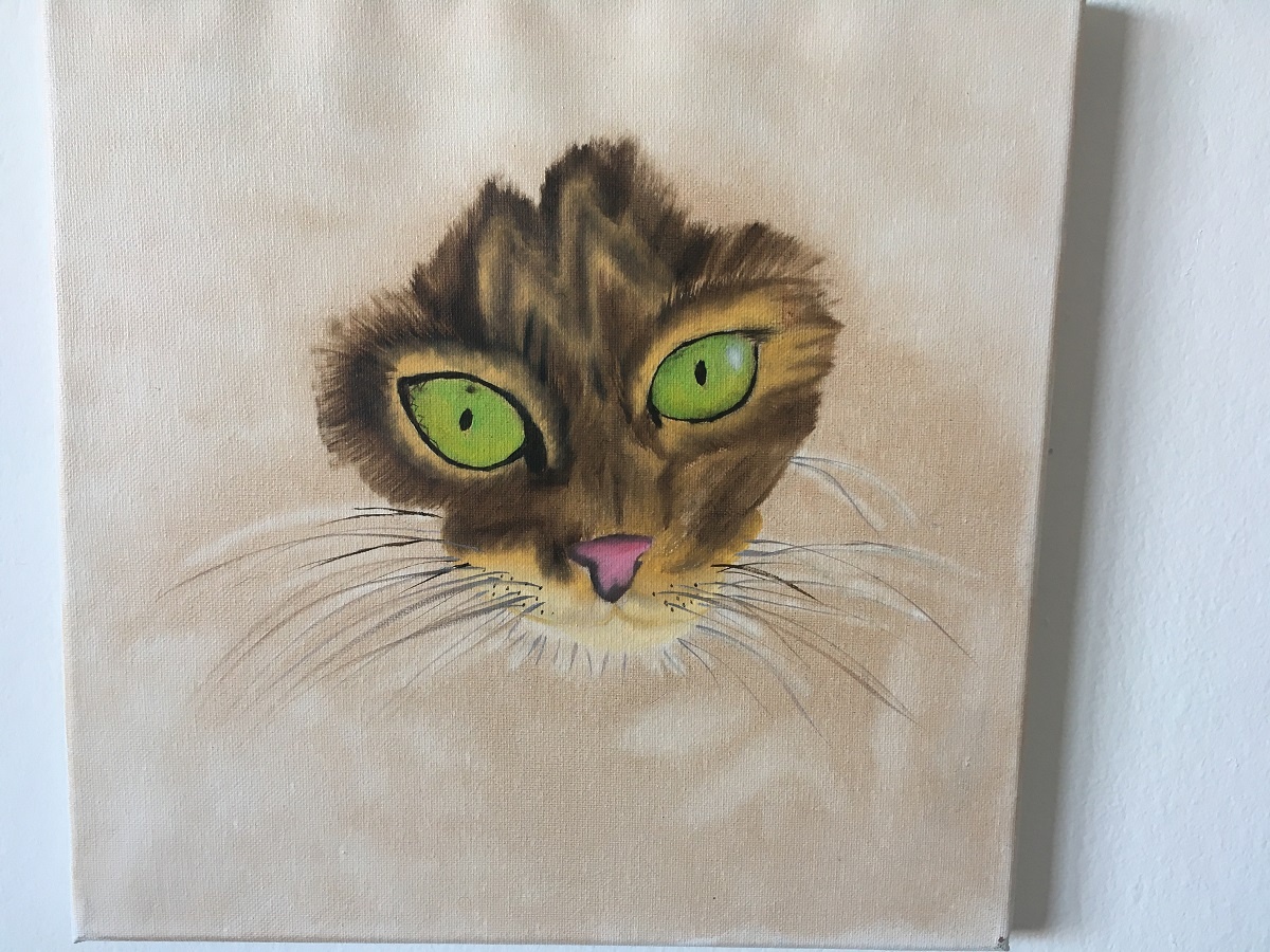 art therapy cat painting