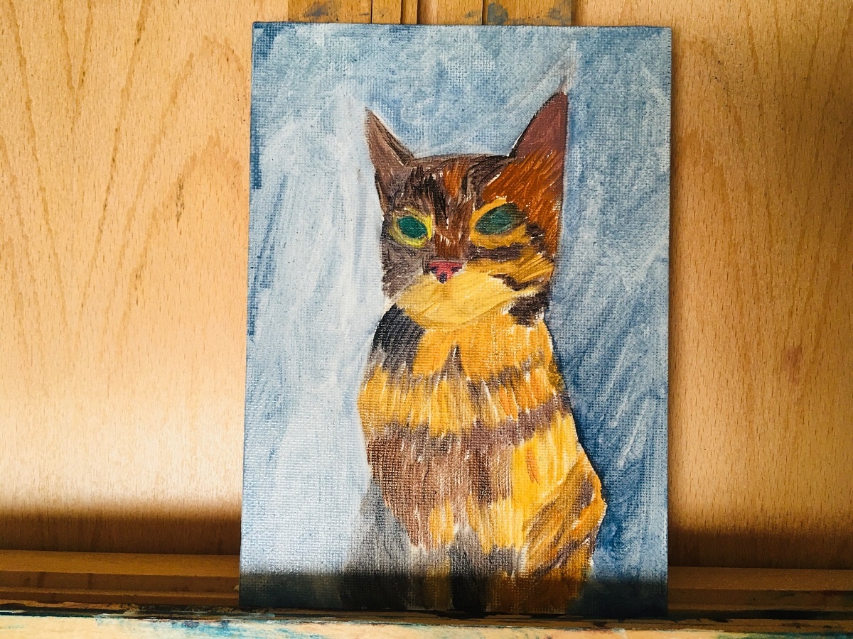 pet portrait basic first layer of color