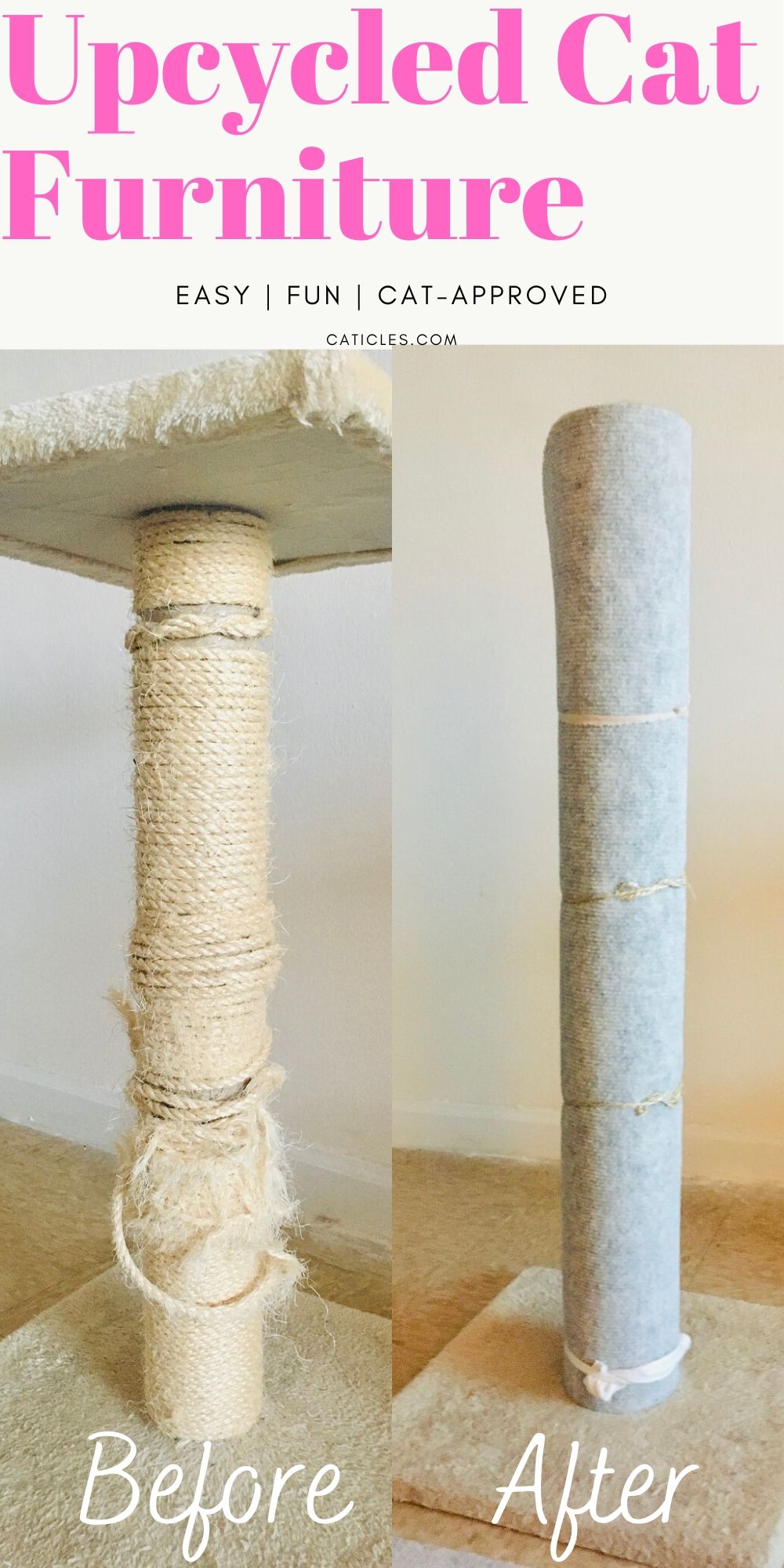 easy diy cat scratching post