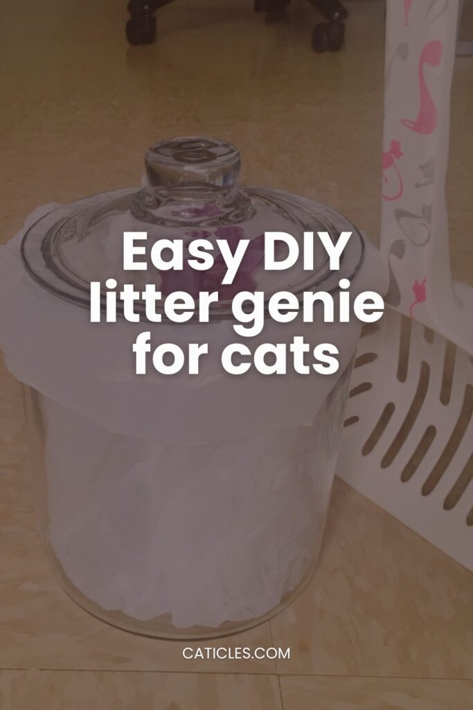 easy diy litter genie for cats jess and jericho caticles.com