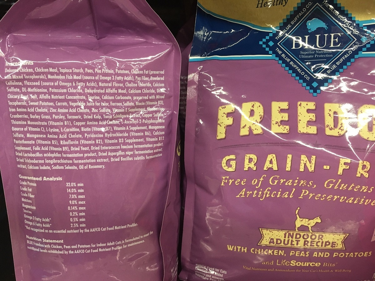 Blue buffalo freedom kibble bag ingredients