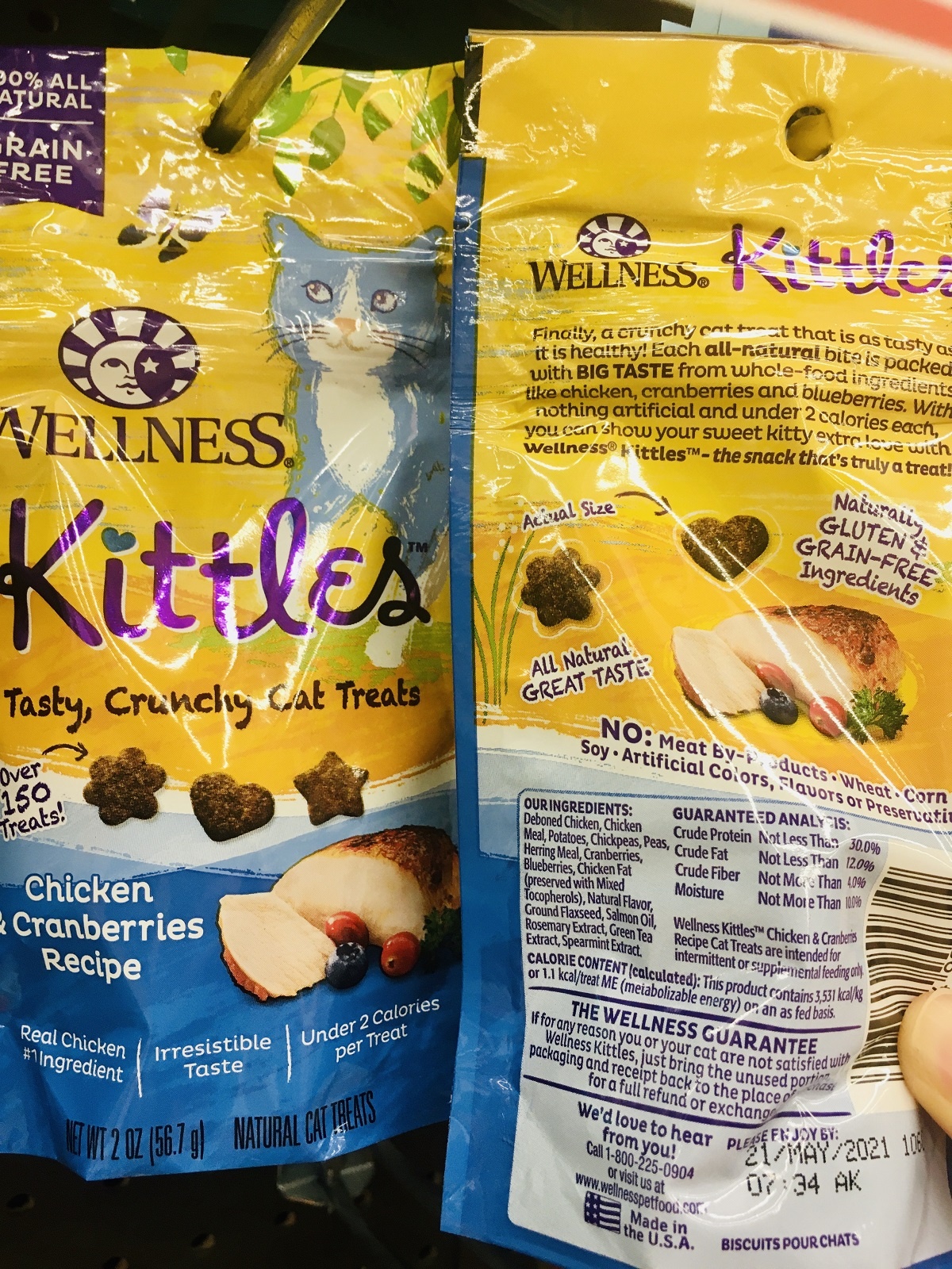 bad cat treats wellness kittles
