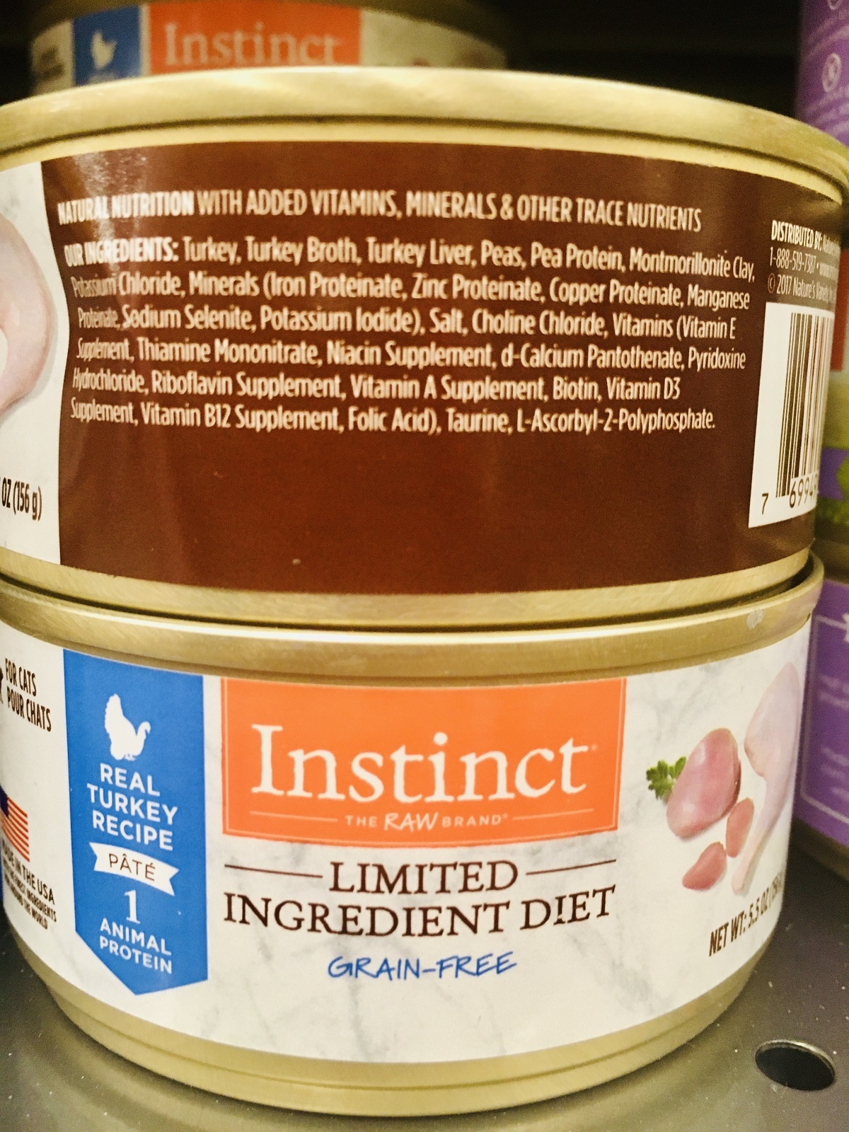 instinct wet cat food grain free limited ingredient diet
