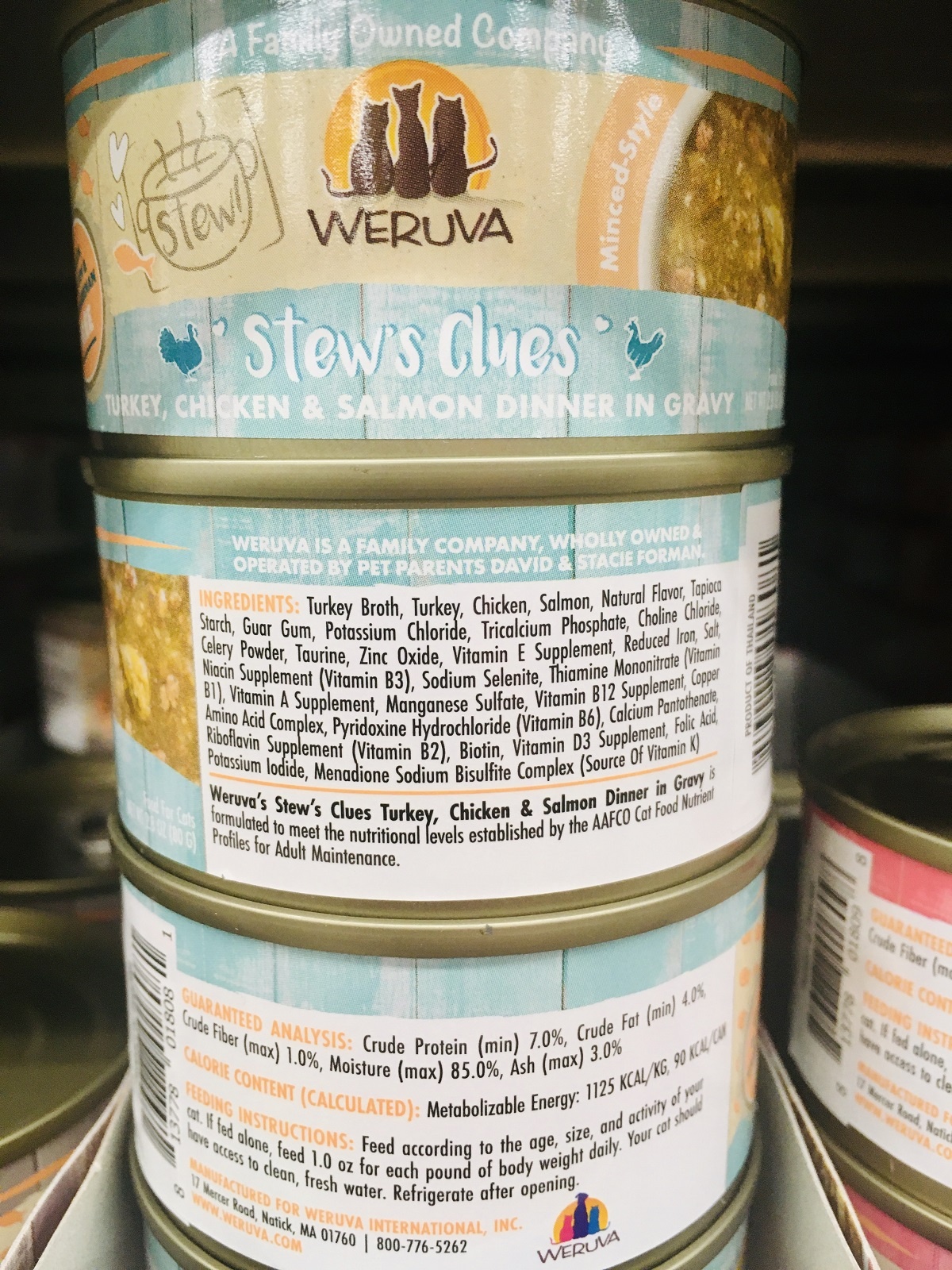 weruva strews clues wet cat food