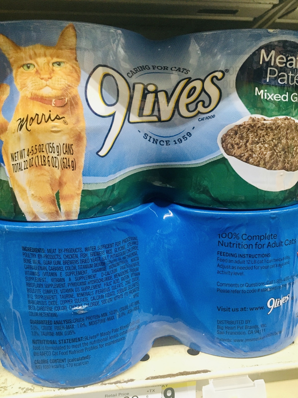 9lives wet cat food