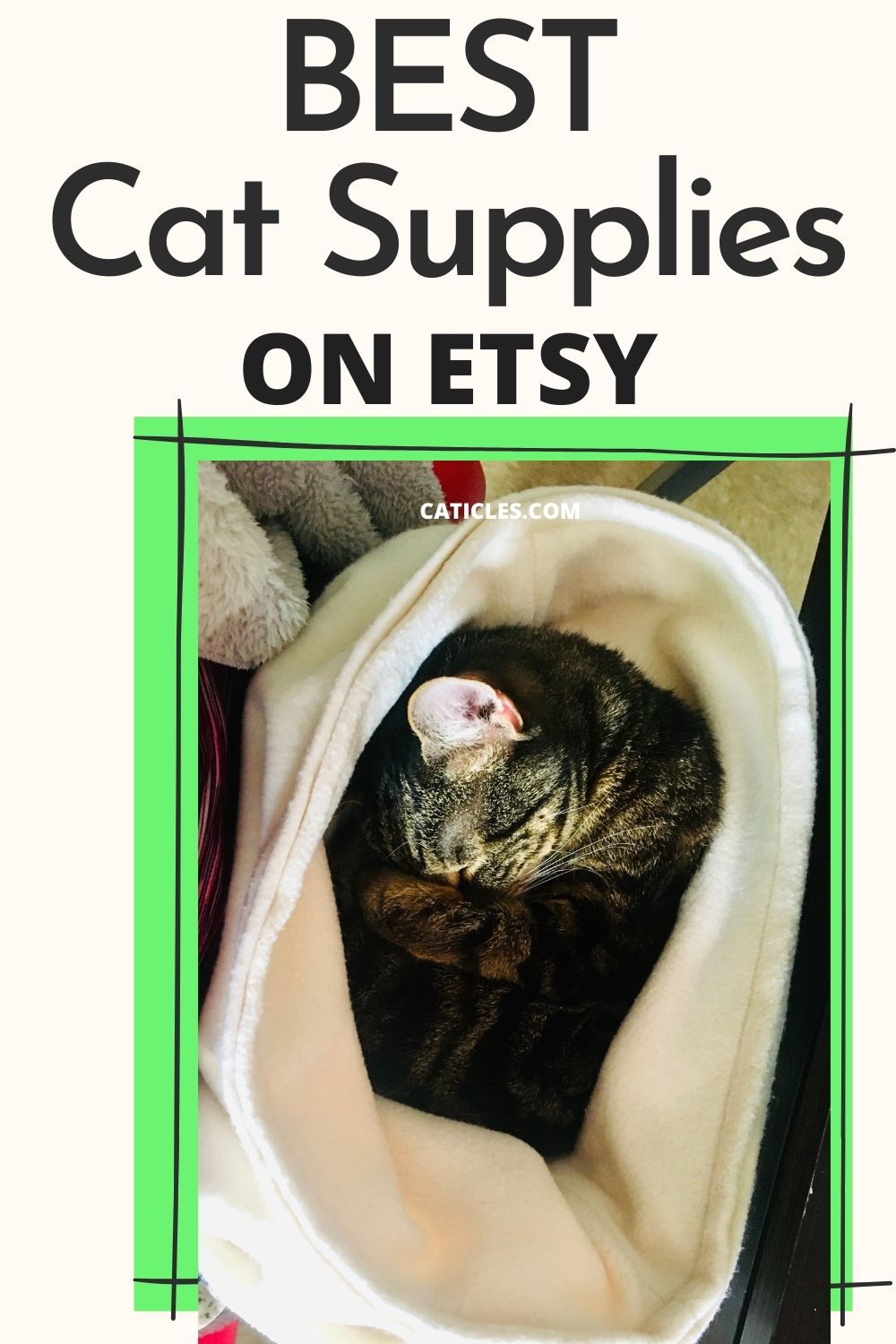 best cat supplies on etsy pin image