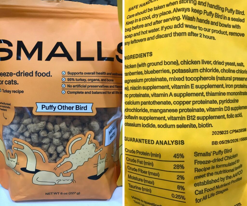 smalls freeze dried food review jess caticles