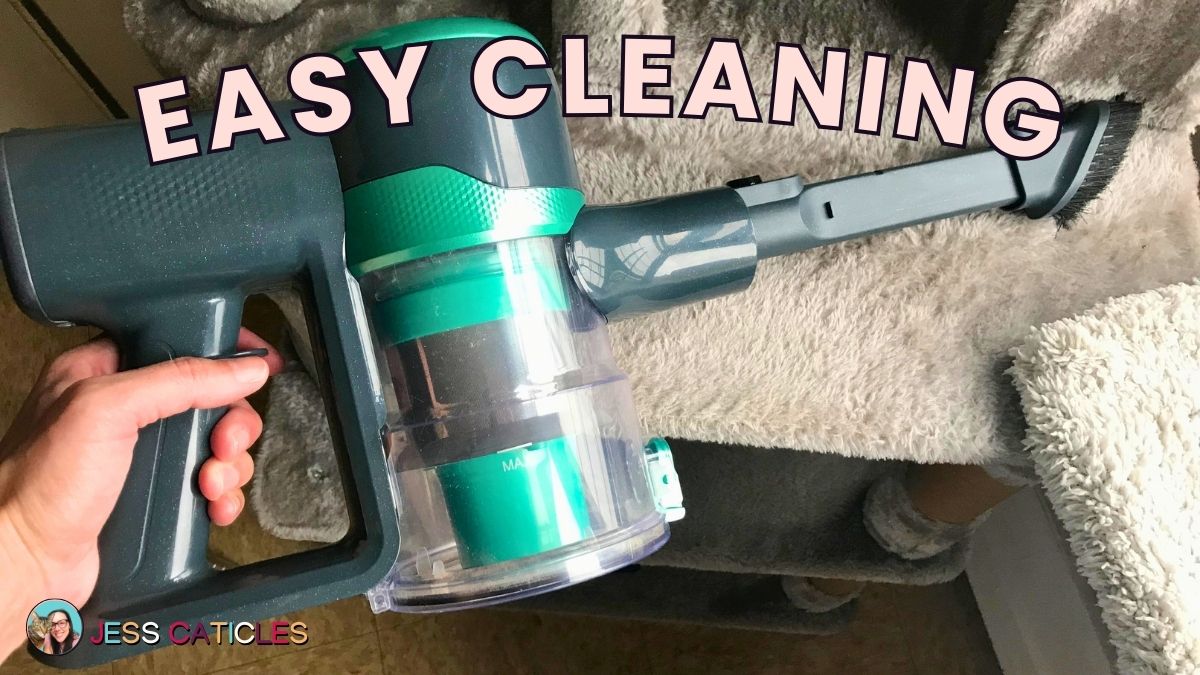 How I clean my cat condo for the first time (easy hack)