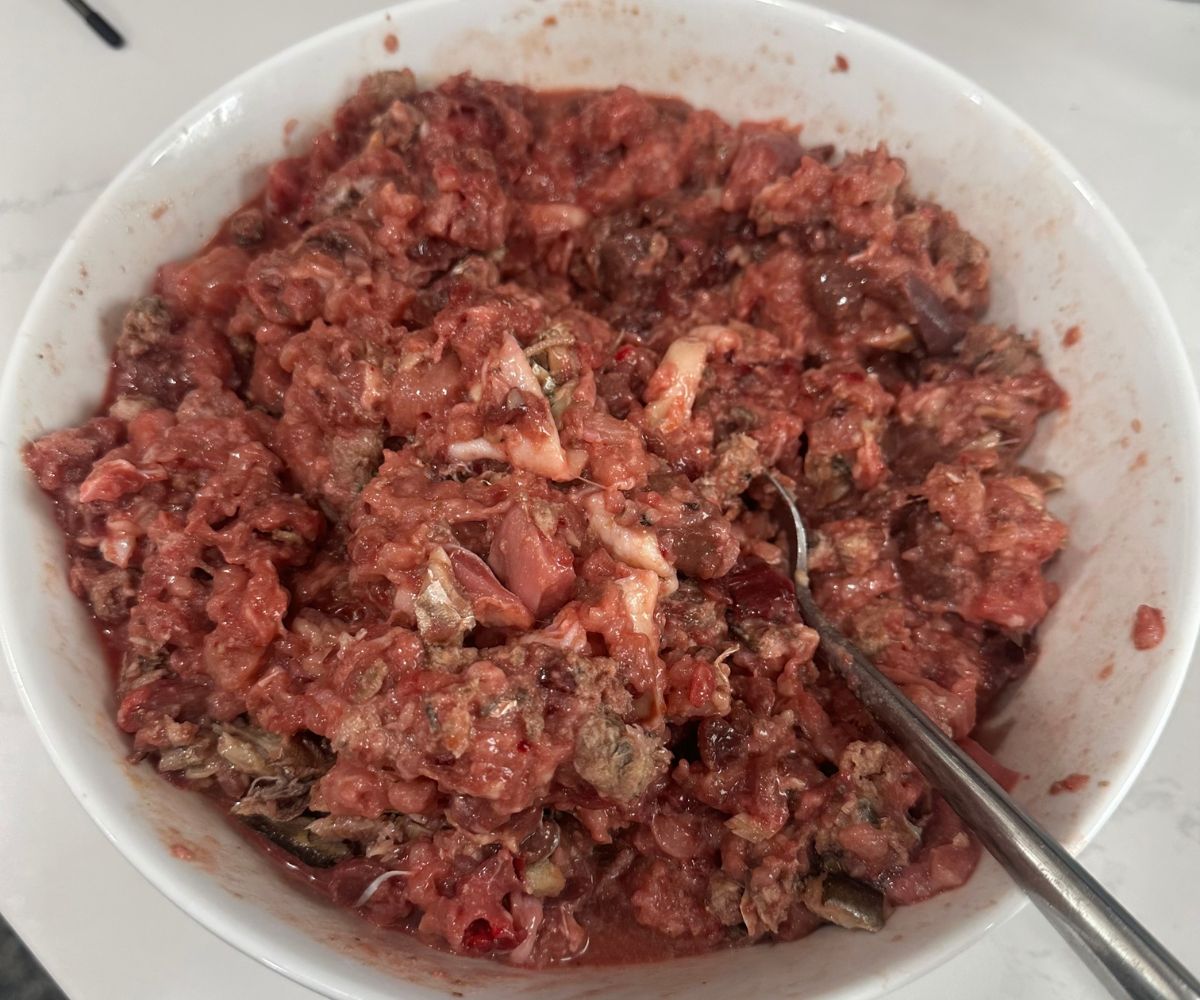 diy raw boneless recipe in mixing bowl jess caticles