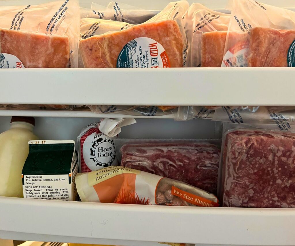 freezer door restock raw cat food jess caticles