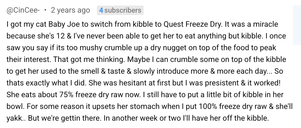 quest freeze dried sprinkles testimonial