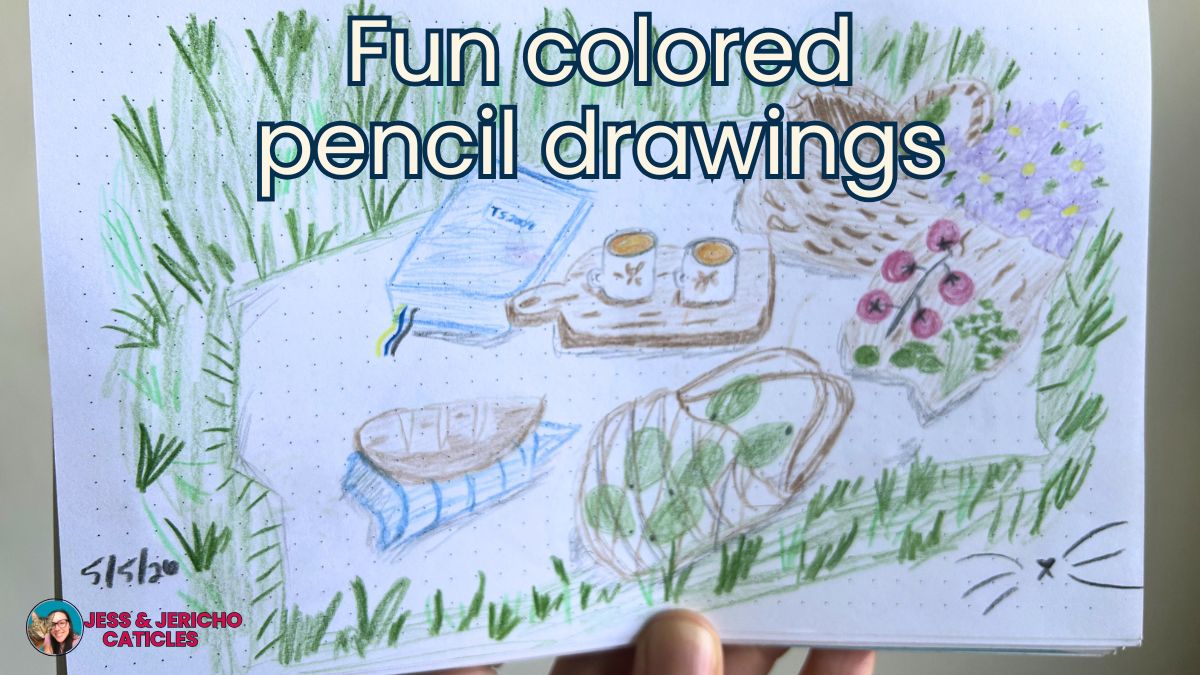 Fun colored pencil drawings jess and jericho caticles.com