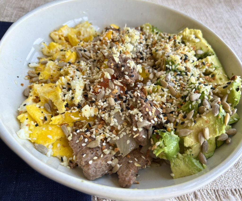 burger bowls with everything but the bagel seasoning caticles.com
